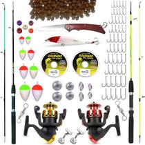 Kit De Pesca Completo 2 Varas 2 Molinetes E Acessórios (Ref. 01) Kit De Pesca Completo 2 Varas 2 Molinetes E Acessórios (Ref. 01)