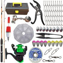 Kit de Pesca Completo com Maleta e Acessórios