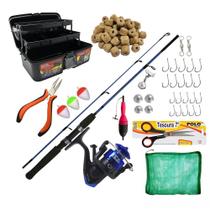 Kit De Pesca Completo Maleta Vara 1,20m 6kg e Acessorios