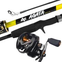 Kit De Pesca Crobat Vara Carretilha Maruri