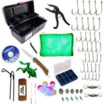 Kit De Pesca Diversão Maleta Com Acessórios 80 Unidades