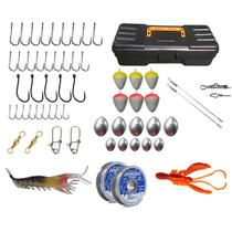 Kit de pesca Duplo Vara + Molinete e Acessorios