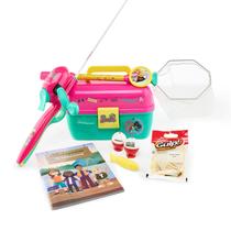 Kit de Pesca Infantil Shakespeare Barbie com Vara de 0,75m Kit de Pesca Infantil Shakespeare Barbie com Vara de 0,75m