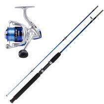 Kit de pesca molinete 3000 com vara de 1,50m 2 partes Kit de pesca molinete 3000 com vara de 1,50m 2 partes