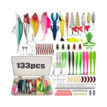 Kit De Pesca Multi-Atrativo 83/133/193/239/409 Peças Para Truta, Lucioperca, Robalo, Equipamento