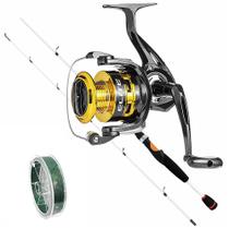 Kit de Pesca Vara 1,90mt Molinete Elite Marine Linha 100mt Kit de Pesca Vara 1,90mt Molinete Elite Marine Linha 100mt