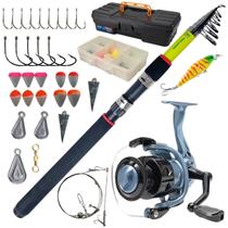 Kit de Pesca Vara Telescópica 4,20 mt e Molinete 7000 Jaú Pesca