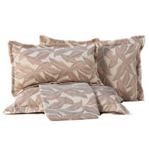 Kit de Peseira Estampada Vernazza c/ Almofada 04 Peças - Tecido Jacquard Kit de Peseira Estampada Vernazza c/ Almofada 04 Peças - Tecido Jacquard