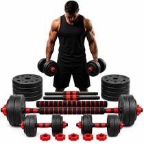 Kit de Peso Ajustavel 15 kg para Exercicios Fitness - Kit de Peso Ajustavel 15 kg para Exercicios Fitness -