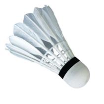 KIT de Peteca de Badminton pacote com 12 bolas de Pena Branca De Ganso aerodinâmica - Lelong