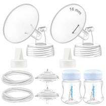 Kit de Piezas para Sacaleches Maymom con Brida de 16mm, Válvula, Tubo y Botella Kit de Piezas para Sacaleches Maymom con Brida de 16mm, Válvula, Tubo y Botella