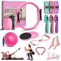Kit de Pilates DICYWUDI com 6 Faixas de Resistência Kit de Pilates DICYWUDI com 6 Faixas de Resistência