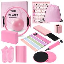 Kit de Pilates TSPFUI 18pcs Anel Bola Bandas Meias Kit de Pilates TSPFUI 18pcs Anel Bola Bandas Meias