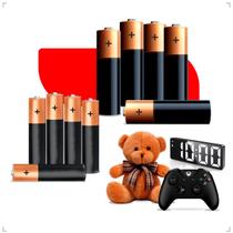 Kit De Pilhas AA Comum E Pilha AAA Palito 4/8/60 Unidades