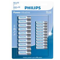 Kit De Pilhas Alcalinas Aa E Aaa Philips 1,5v - 20 Unidades Kit De Pilhas Alcalinas Aa E Aaa Philips 1,5v - 20 Unidades