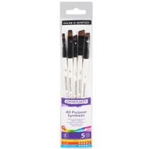 Kit De Pincéis Daler Rowney Graduate Chato 5 Peças