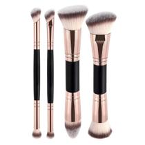Kit de Pincéis de Maquiagem 4 Peças Cerdas Macias Platina