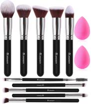 Kit de Pincéis de Maquiagem BEAKEY Macios e Delicados para a Pele 12 Peças com Esponjas Kit de Pincéis de Maquiagem BEAKEY Macios e Delicados para a Pele 12 Peças com Esponjas