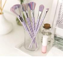 Kit de pinceis de maquiagem com 5 unidades unicornios Kit de pinceis de maquiagem com 5 unidades unicornios