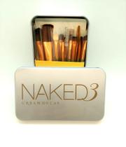Kit De Pinceis De Maquiagem Naked 3 Com Cerdas Sintéticas