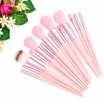 Kit de Pincéis de Maquiagem Profissional ROSA com 13pçs Kit de Pincéis de Maquiagem Profissional ROSA com 13pçs