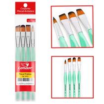 Kit de Pincéis Ergonômicos Prático Condor 4003 - 4 Unidades