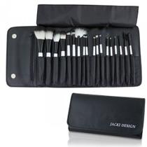 Kit de Pincéis Maquiagem 18 Peças Profissional Com Estojo Maquiadora