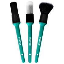 Kit de Pincéis para Detalhamento Vintex - Super Macio, Macio e Médio Kit de Pincéis para Detalhamento Vintex - Super Macio, Macio e Médio