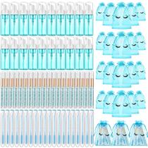 Kit de pincéis para frascos de xampu para cílios Zhehao, 80 unidades com bolsa azul