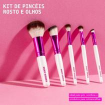 Kit De Pinceis Para Maquiagem Olhos e Rosto RUBY KISSES Escolha o Seu Pincel