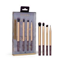 Kit de pincéis para olhos essentials eudora