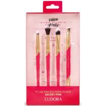 Kit de Pincéis para Olhos Secret Pink Niina Secrets - Eudora