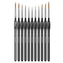 Kit de Pincéis para Pintura Blablaovy 11 Peças com Cabo Triangular para Detalhes Kit de Pincéis para Pintura Blablaovy 11 Peças com Cabo Triangular para Detalhes