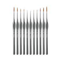 Kit De Pincéis Para Pintura Em Miniatura Com 10 Peças, Pincéis De Detalhe Fino Para Acrílico,