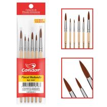 Kit de Pincéis Redondo Condor 5501 - 6 Unidades