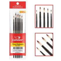 Kit de Pincéis Redondo Condor 5504 - 5 Unidades