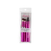 Kit de Pincéis Ruby Kisses Rosto e Olhos c/6un