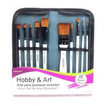 Kit de Pincéis Sinoart Hobby e Art com 10 Peças