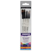 Kit de Pincéis Sintéticos Clássico Daler Rowney 05 Unidades 212550001 Kit de Pincéis Sintéticos Clássico Daler Rowney 05 Unidades 212550001