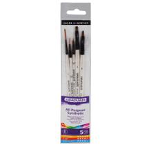 Kit de Pincéis Sintéticos Detalhes Daler Rowney 05 Unidades 212550003 Kit de Pincéis Sintéticos Detalhes Daler Rowney 05 Unidades 212550003