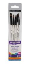 Kit De Pincéis Sintéticos Misto Daler Rowney 05 Unidades Kit De Pincéis Sintéticos Misto Daler Rowney 05 Unidades