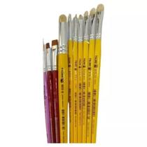 Kit de Pincéis Tigre Para Pintura em Tecido Completo Cortados e Lixados (10 Pincéis) Kit de Pincéis Tigre Para Pintura em Tecido Completo Cortados e Lixados (10 Pincéis)