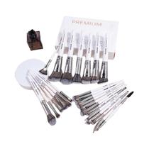 Kit de Pincel de Maquiagem Profissional - 25 Peças para Rosto e Olhos