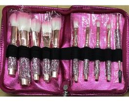 Kit De Pincel Para Maquiagem Com 10 Pcs + C/estojo Kit De Pincel Para Maquiagem Com 10 Pcs + C/estojo