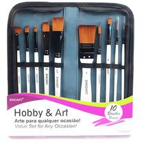 Kit de Pincel para Pintura Artística Sinoart Hobby & Art 10 Pincéis Kit de Pincel para Pintura Artística Sinoart Hobby & Art 10 Pincéis