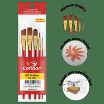 Kit de Pincel Prático Condor 5503 com 5 Peças