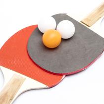 Kit de ping pong colorido 5 peças raquete 30cm hum