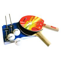 Kit de Ping Pong Completo UltimaX 5030 - Inclui Rede, Suportes, Raquetes e Bolas - Klopf