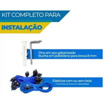 Kit de Pinos, Buchas e Elásticos para Instalação de Capa 30 Unidades