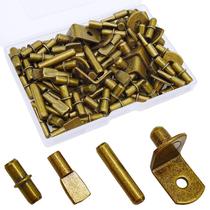 Kit de pinos de prateleira Cerpourt 104 unidades para prateleiras em tom de bronze